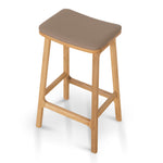 Cyprus 67cm Natural Bar Stool - Tan Brown Bar Stool Oakwood-Core   