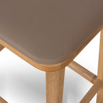 Cyprus 67cm Natural Bar Stool - Tan Brown Bar Stool Oakwood-Core   