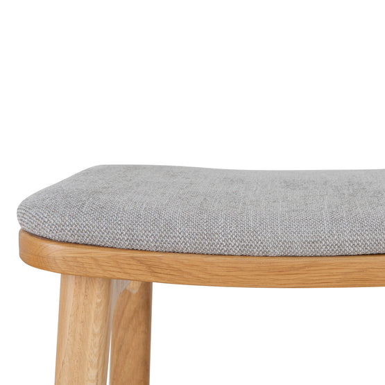 Cyprus 67cm Natural Bar Stool - Grey Bar Stool Oakwood-Core   