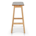 Cyprus 67cm Natural Bar Stool - Grey Bar Stool Oakwood-Core   