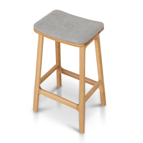 Cyprus 67cm Natural Bar Stool - Grey Bar Stool Oakwood-Core   