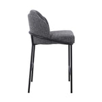 Set of 2 - Abiram 65cm Bar Stool - Anthracite Grey Boucle Bar Stool St Chairs-Core   