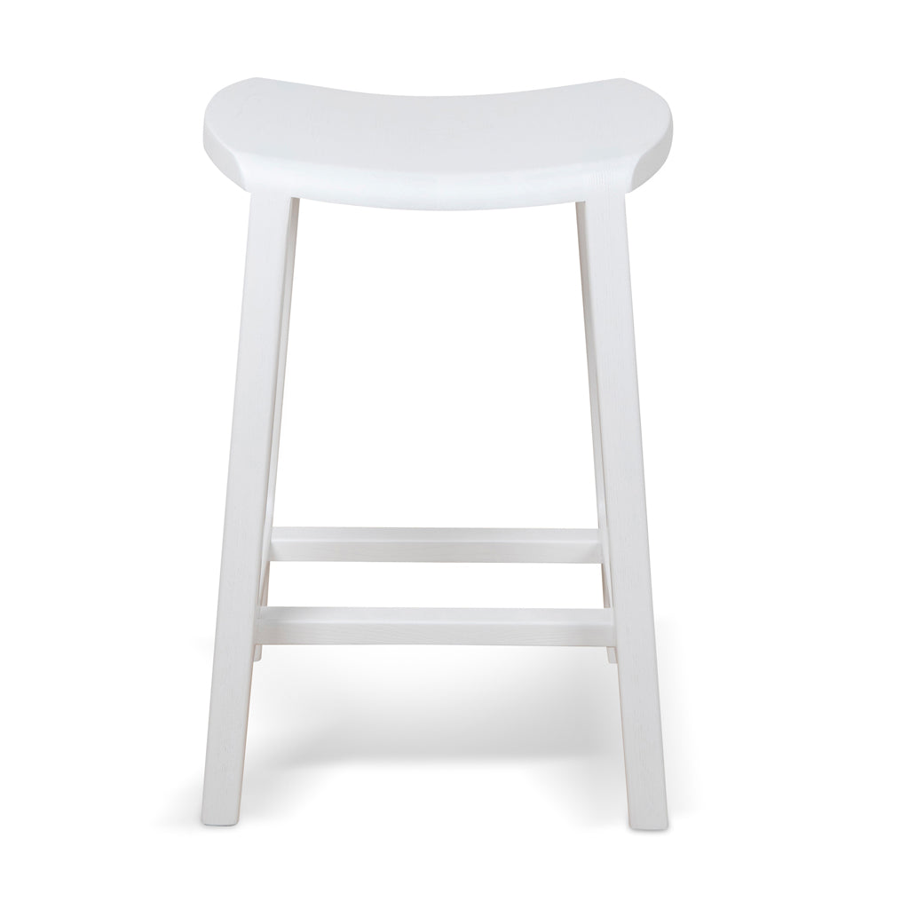 Ex Display - Judy 62cm Bar Stool - White Bar Stool M-Sun-Core