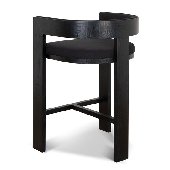 Miles ELM Barstool - Full Black Bar Stool LJ-Core   