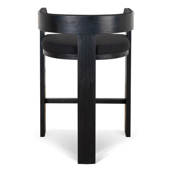 Miles ELM Barstool - Full Black Bar Stool LJ-Core   