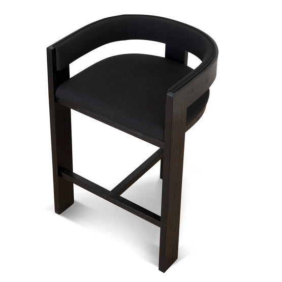 Miles ELM Barstool - Full Black Bar Stool LJ-Core   