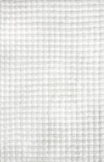 Marill 140cm x 70cm Bubbly Washable Rug - White Rug UN Rugs-Local   