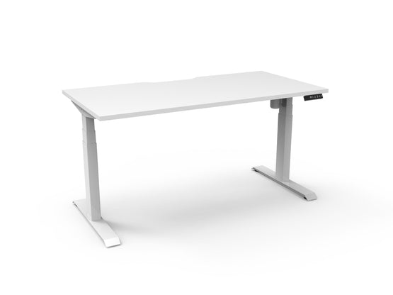 Boost 1.5m Light Single Sided Workstation - White Office Desk Rline-Local   