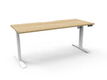 Boost 1.8m Light Single Sided Workstation - Natural & White Office Desk Rline-Local   