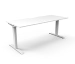 Boost Static 1.5m Single Sided Workstation - White Office Desk Rline-Local   