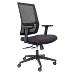 Buro Mantra Ergonomic Office Chair with Arm - Black Office Chair Buro-Local   