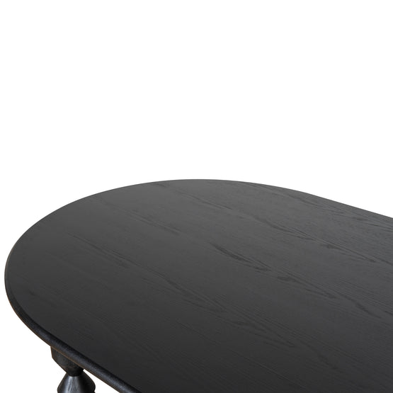 Globo 1.4m Oval Coffee Table - Black Coffee Table Nicki-Core   