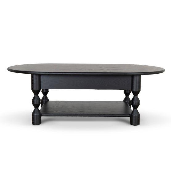 Globo 1.4m Oval Coffee Table - Black Coffee Table Nicki-Core   