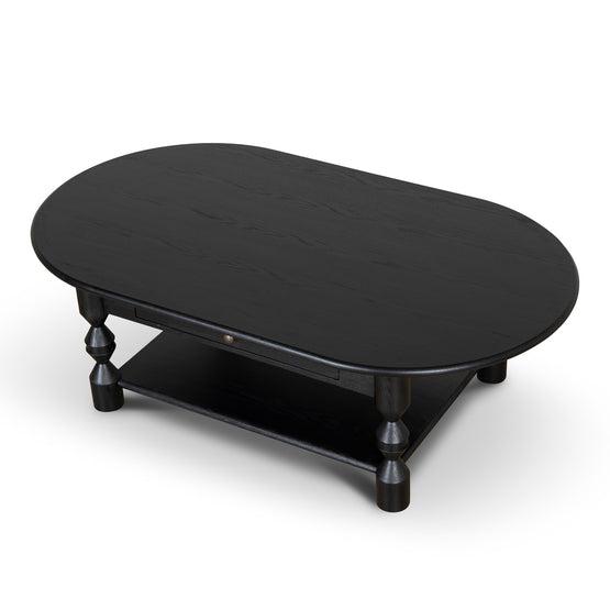 Globo 1.4m Oval Coffee Table - Black Coffee Table Nicki-Core   