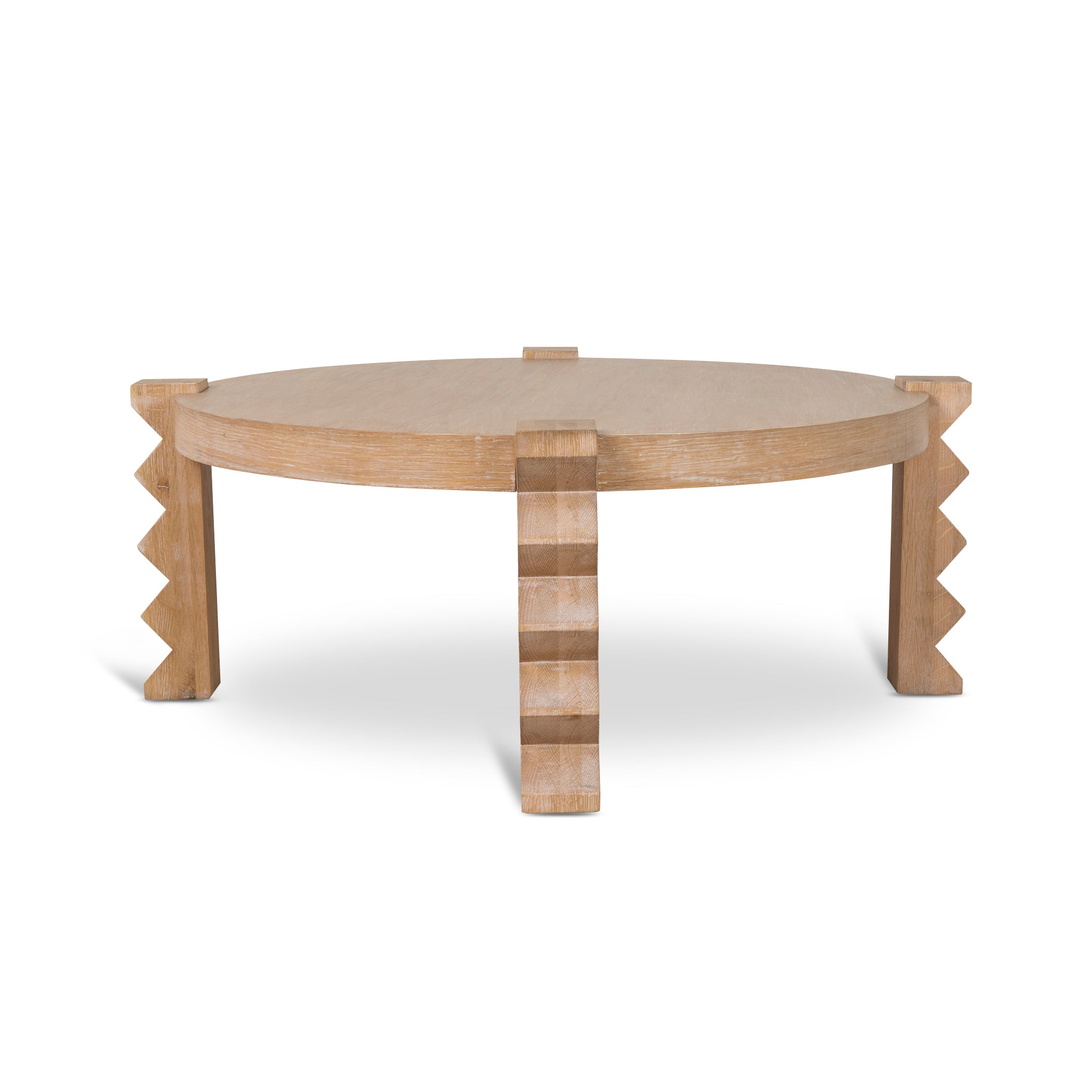 Maria 100cm Round Coffee Table - Natural Coffee Table Nicki-Core   