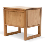 Ex Display - Alfred 2 Drawer Wooden Bedside Table - Natural Oak Bedside Table Oakwood-Core   