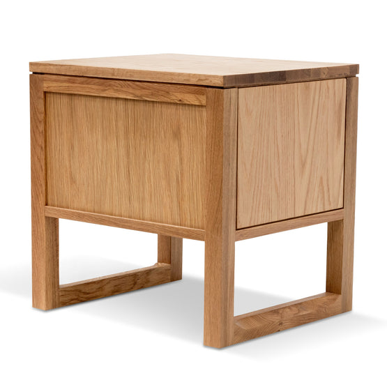 Ex Display - Alfred 2 Drawer Wooden Bedside Table - Natural Oak Bedside Table Oakwood-Core   