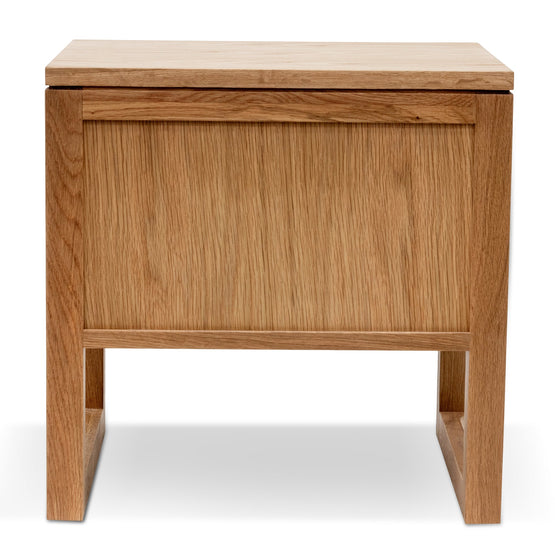 Ex Display - Alfred 2 Drawer Wooden Bedside Table - Natural Oak Bedside Table Oakwood-Core   