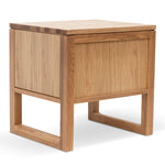 Ex Display - Alfred 2 Drawer Wooden Bedside Table - Natural Oak Bedside Table Oakwood-Core   