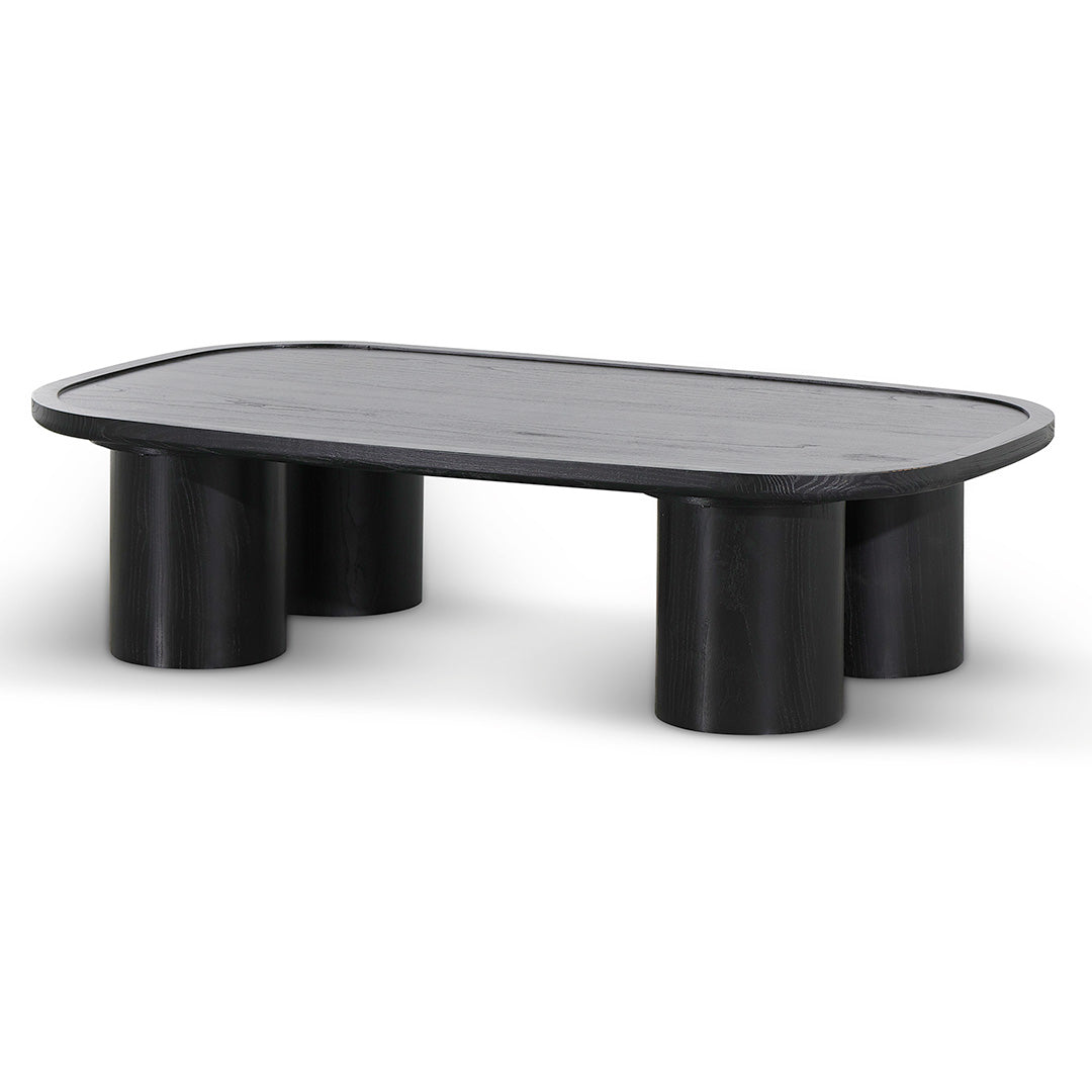 Adam 1.4m Coffee Table - Full Black Coffee Table Nicki-Core   