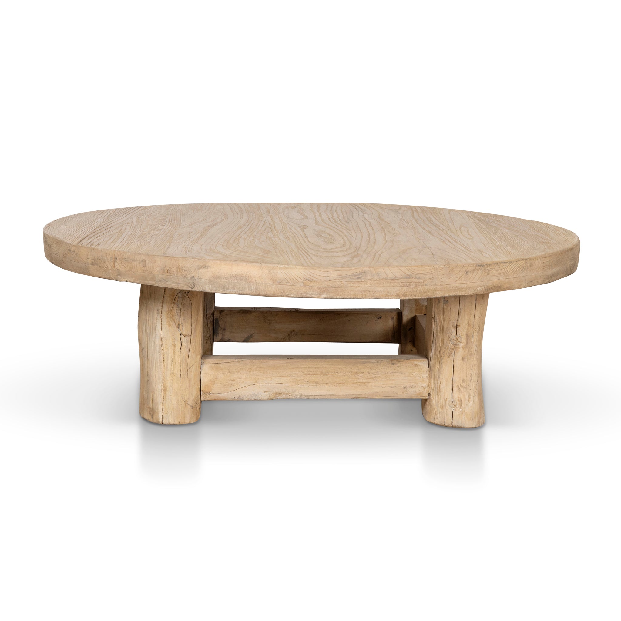 Freeman 100cm Elm Round Coffee Table - Natural Coffee Table Nasa-Core