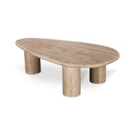 Juro 1.2m Travertine Top Oval Coffee Table Coffee Table Rebhi-Core   