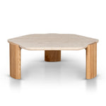 Larisa 100cm Travertine Coffee Table - Natural Coffee Table NY-Core   