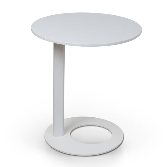 Nielsen 50cm Wooden Side Table - Full White Side Table M-Sun-Core   