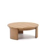 Chori 90cm Round Wooden Coffee Table - Natural Outdoor Table The Form-Local   