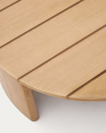 Chori 90cm Round Wooden Coffee Table - Natural Outdoor Table The Form-Local   