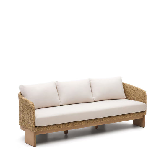 Chori Rattan Outdoor 3 Seater Sofa- Natural Outdoor Sofa The Form-Local   