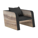 Cory Armchair - Warm Oak and Black