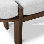 Jahoda 1.6m Walnut Elm Bench - Natural Linen Bench Nicki-Core