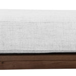 Jahoda 1.6m Walnut Elm Bench - Natural Linen Bench Nicki-Core