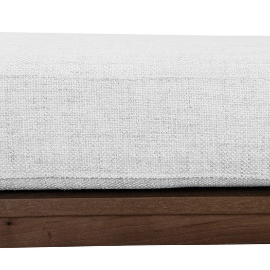 Jahoda 1.6m Walnut Elm Bench - Natural Linen Bench Nicki-Core