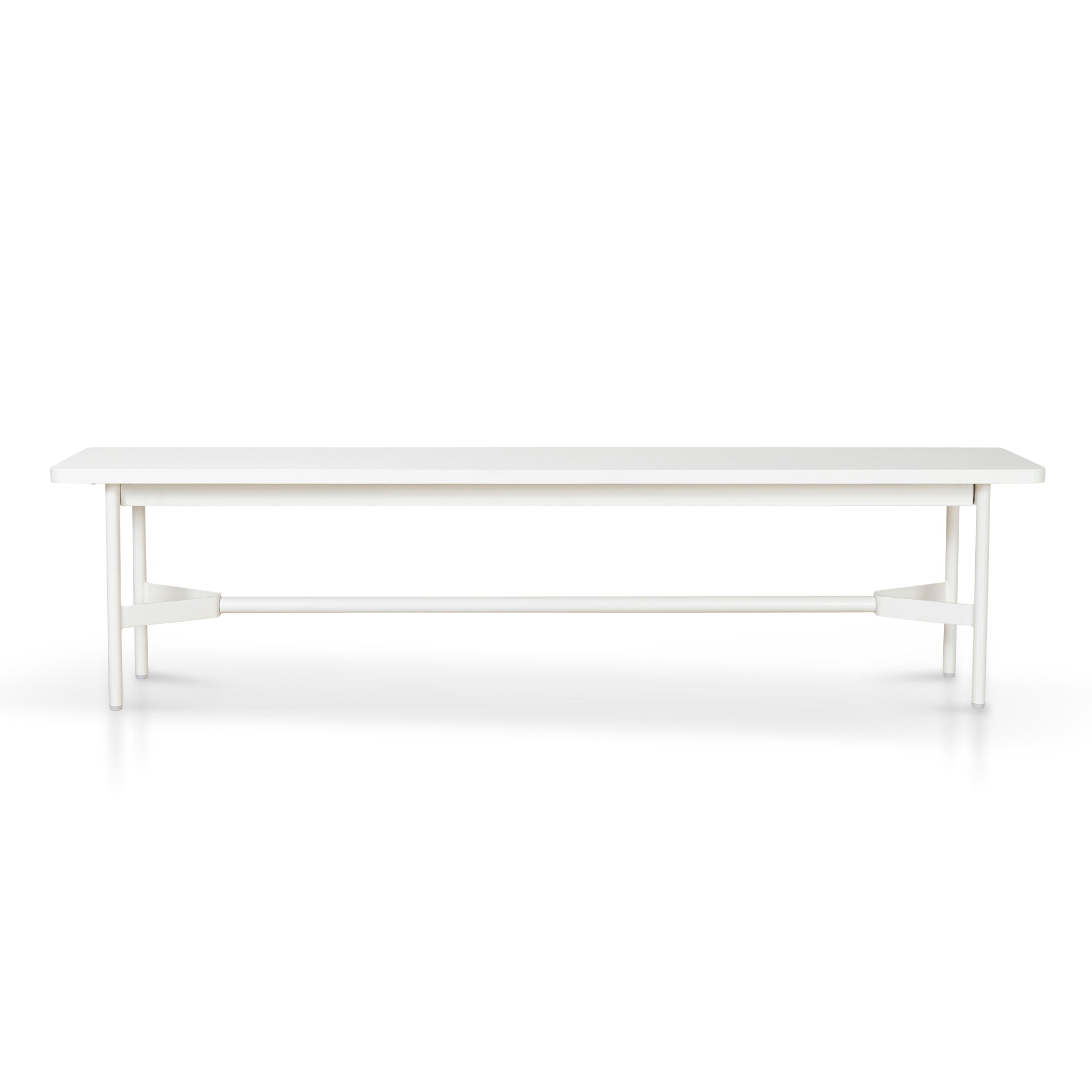 Veronica 1.8m Wooden Bench - Full White Bench KD-Core   