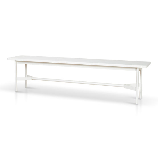 Veronica 1.8m Wooden Bench - Full White Bench KD-Core   