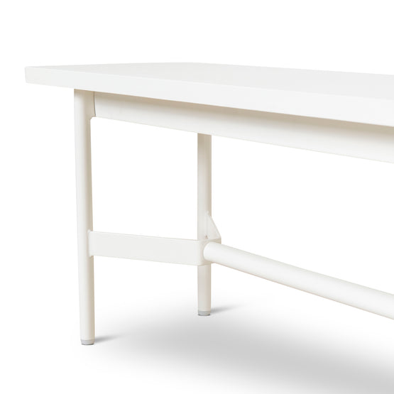 Veronica 1.8m Wooden Bench - Full White Bench KD-Core   