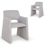 Set of 2 - Marko Fabric Dining Chair - Spec Cloud Grey Dining Chair Dwood-Core   