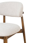 Heizer Walnut Dining Chair - Coastal Beige Dining Chair MYI-Core