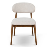 Heizer Walnut Dining Chair - Coastal Beige Dining Chair MYI-Core