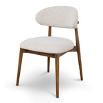 Heizer Walnut Dining Chair - Coastal Beige Dining Chair MYI-Core