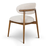 Heizer Walnut Dining Chair - Coastal Beige Dining Chair MYI-Core