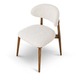 Heizer Walnut Dining Chair - Coastal Beige Dining Chair MYI-Core