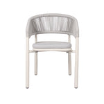 Set of 2 - Gonzalo Sand White Outdoor Dining Chair - Light Grey Outdoor Chair Industra-Core