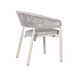 Set of 2 - Gonzalo Sand White Outdoor Dining Chair - Light Grey Outdoor Chair Industra-Core