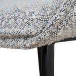 Ex Display - Nola Fabric Dining Chair - Moonlit Pepper Boucle Dining Chair Sendo-Core