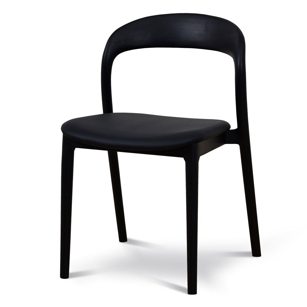 Caspar Dining Chair - Full Black (Single) Dining Chair Swady-Core