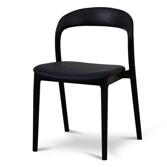Set of 2 - Caspar Dining Chair - Full Black Dining Chair Swady-Core   