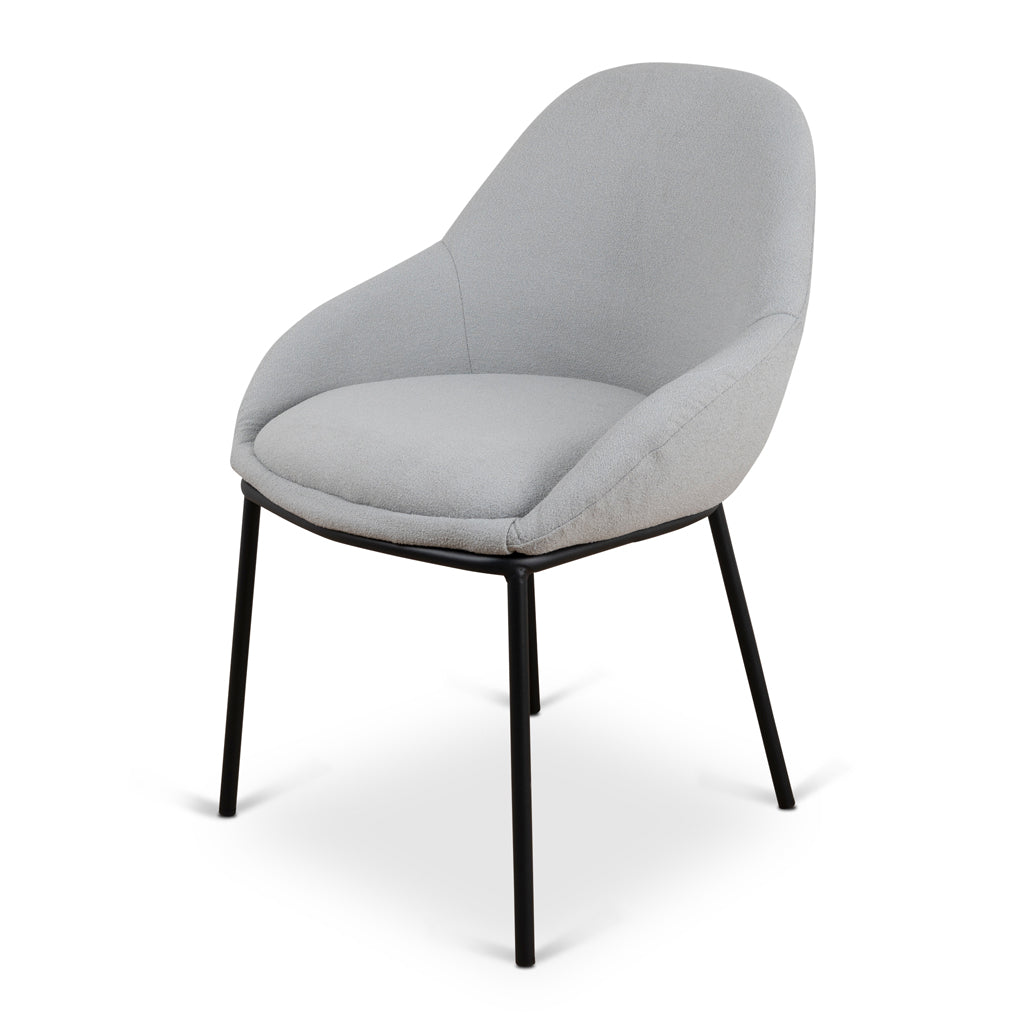 Darris Fabric Dining Chair - Pale Grey Dining Chair LF-Core   